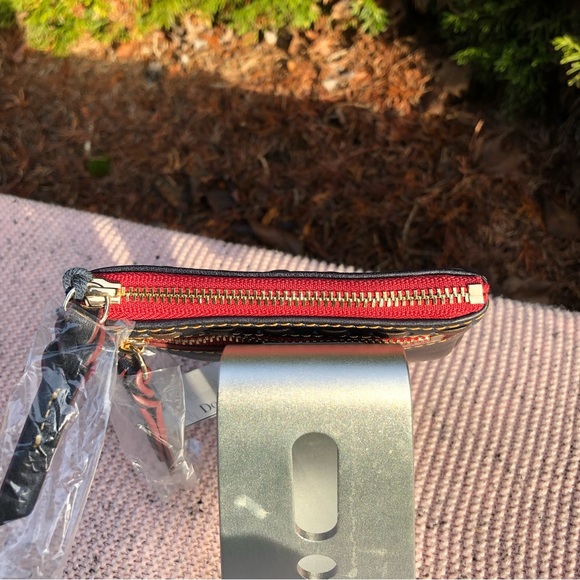 NWT - Dooney Bourke Florentine Small Coin Case in Navy - Picture 3 of 7